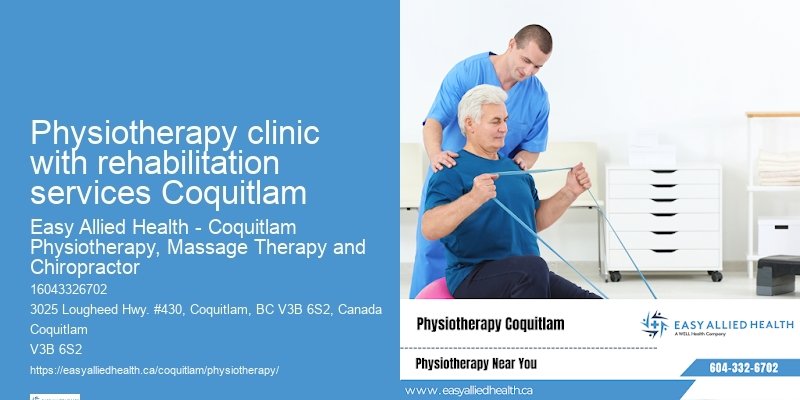 Physiotherapy clinic with rehabilitation services Coquitlam pediatric physiotherapist