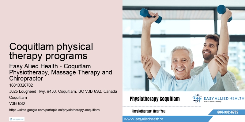 Individualized physiotherapy plans Coquitlam physical therapy programs