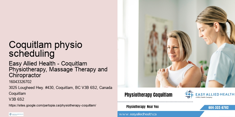 Customized physiotherapy exercises Coquitlam physio scheduling