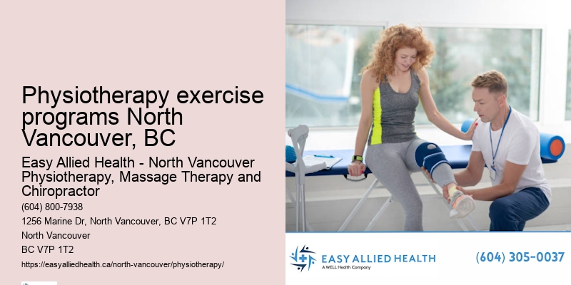 Comprehensive physiotherapy Physiotherapy exercise programs North Vancouver, BC, BC