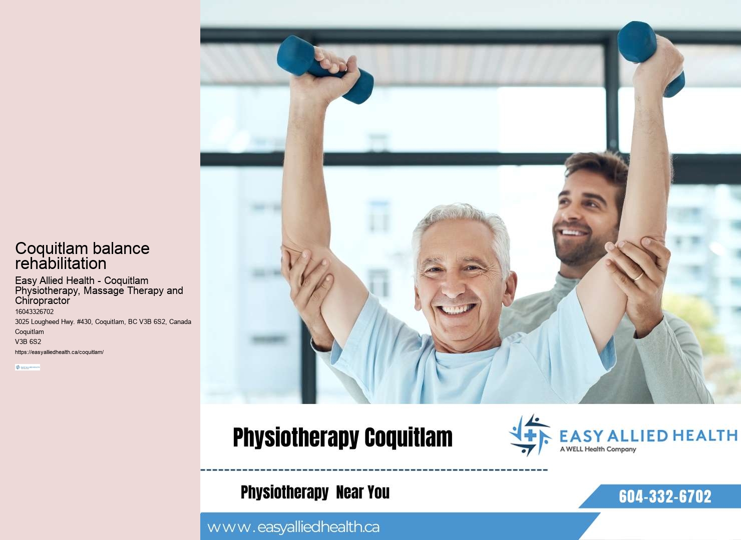 Experienced physical therapists Coquitlam