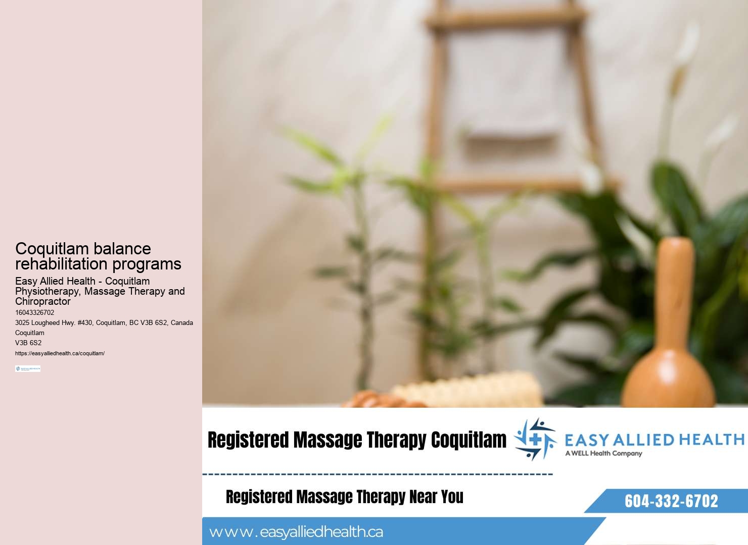 Coquitlam Physiotherapy for Scoliosis