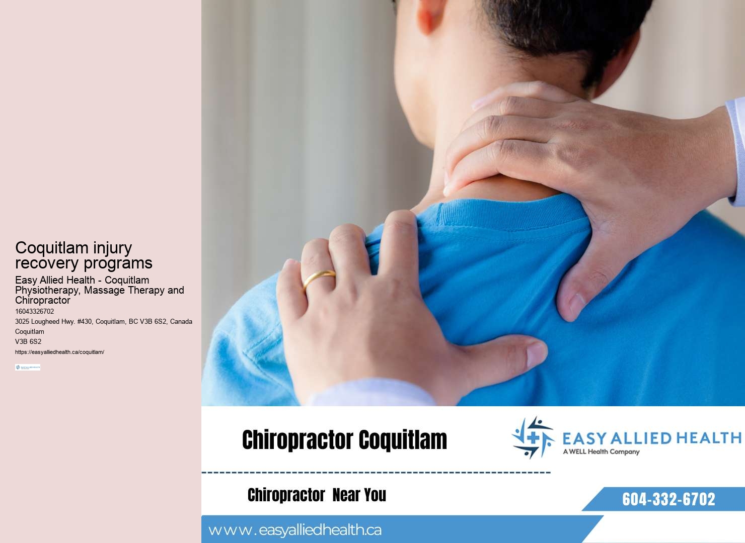 Leading musculoskeletal physiotherapy Coquitlam