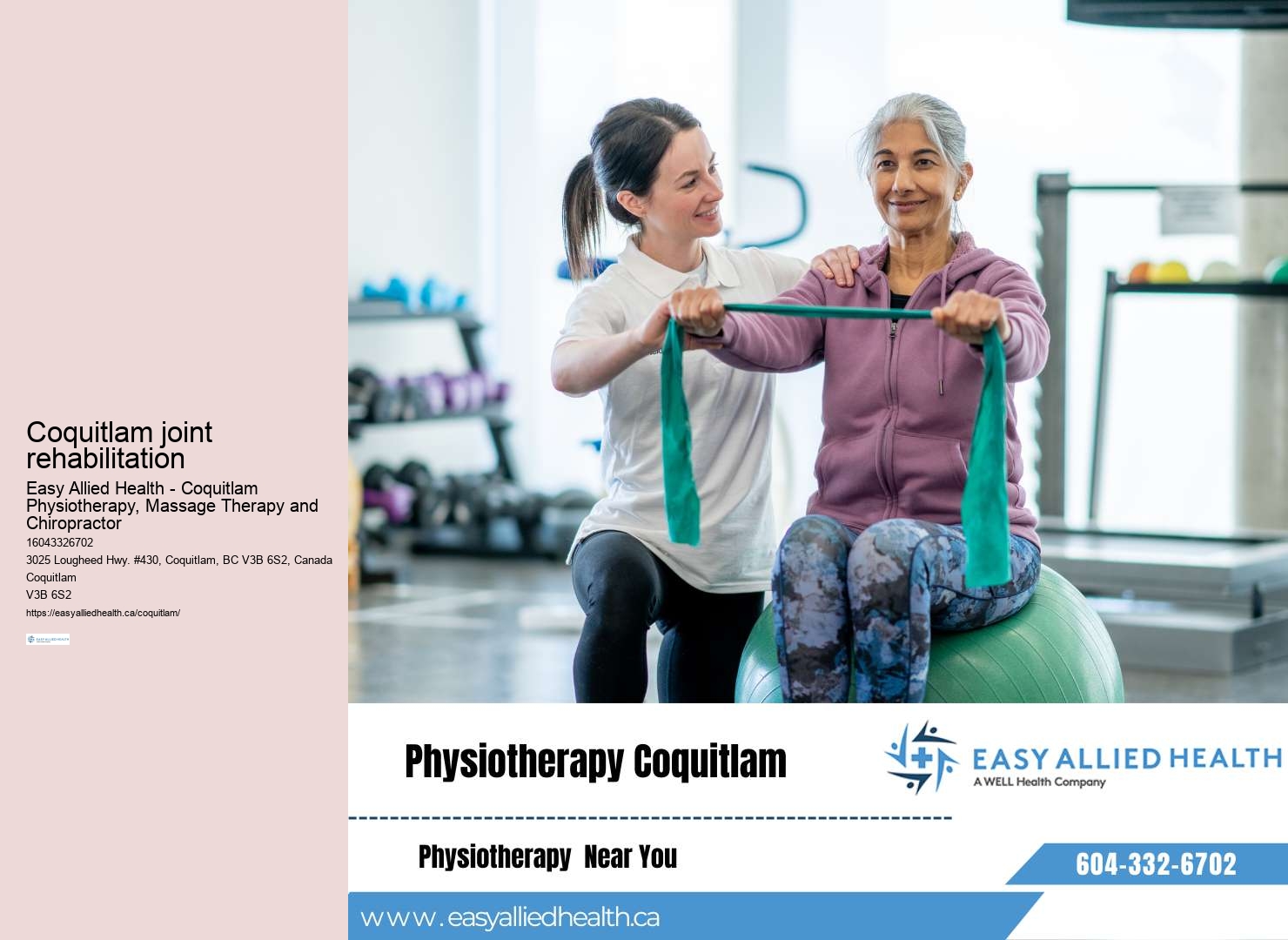 Specialized geriatric physiotherapy Coquitlam