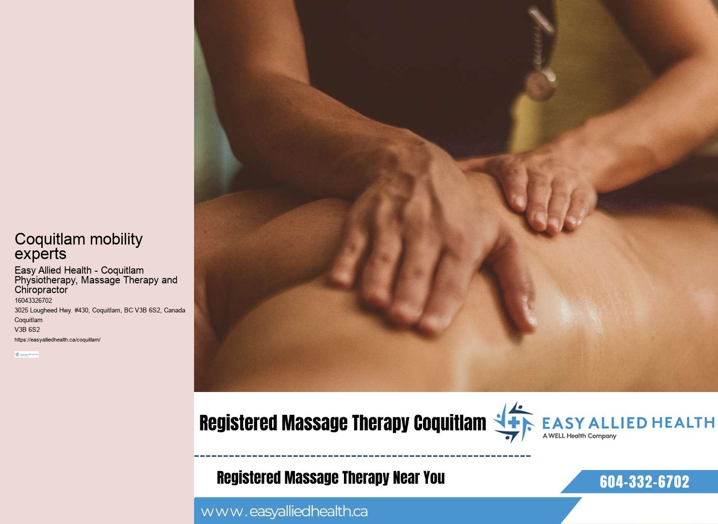 Coquitlam Physiotherapy for Work Injuries