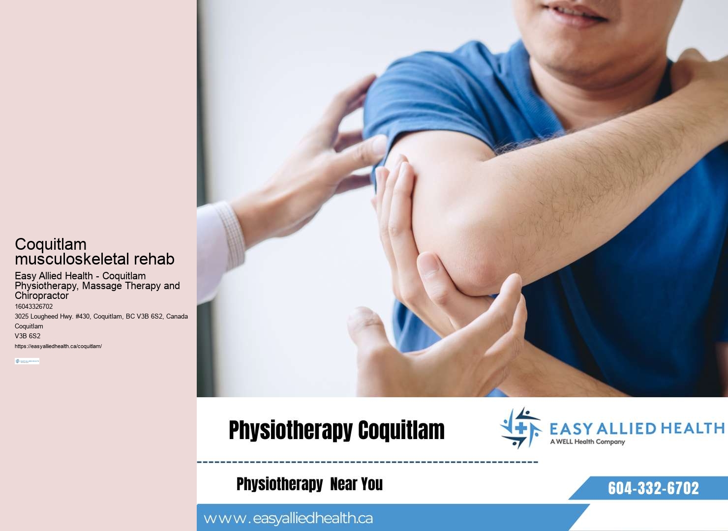 Affordable Physiotherapy Coquitlam
