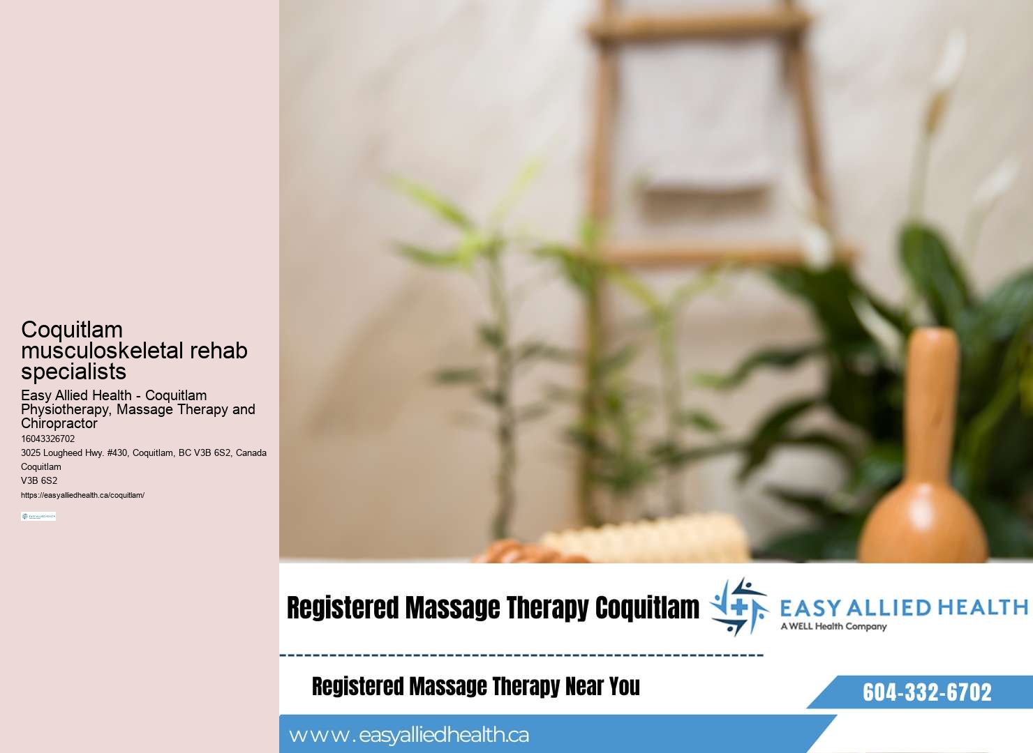 Coquitlam Physiotherapy for Job Site Analysis
