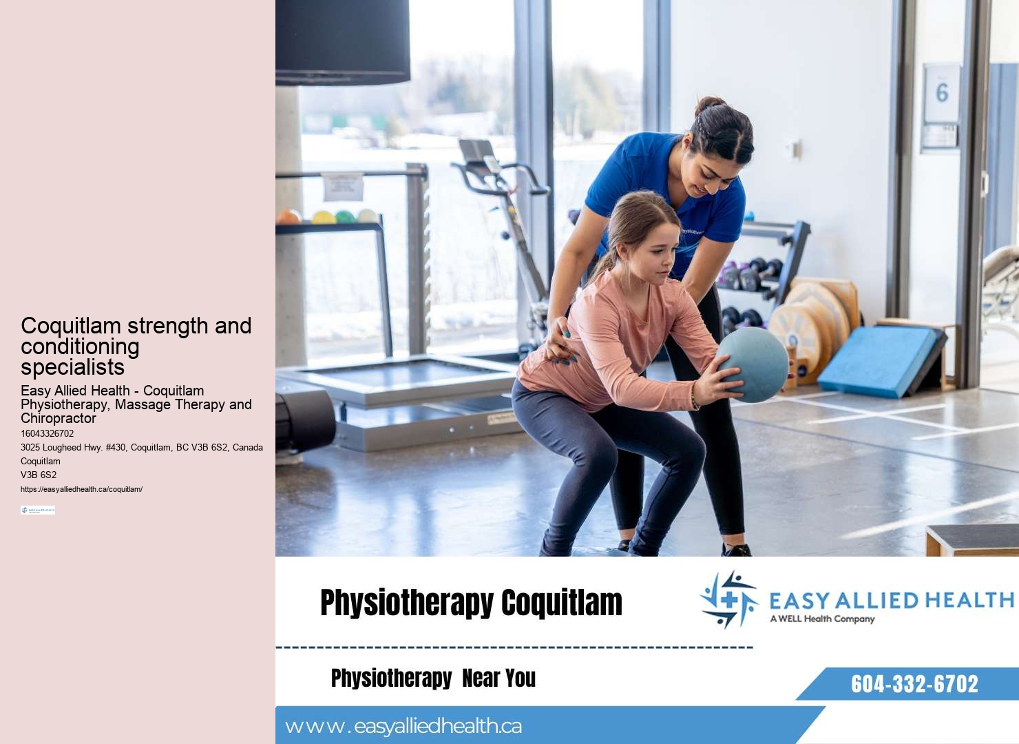 Coquitlam Physiotherapy for Return-to-Work Programs