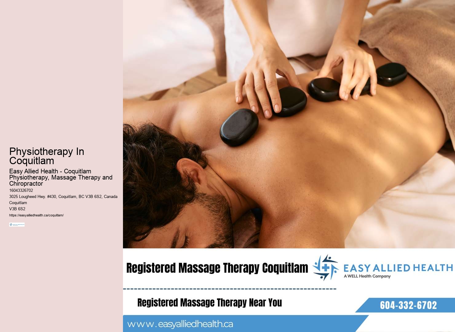 Coquitlam Physiotherapy for Back Pain