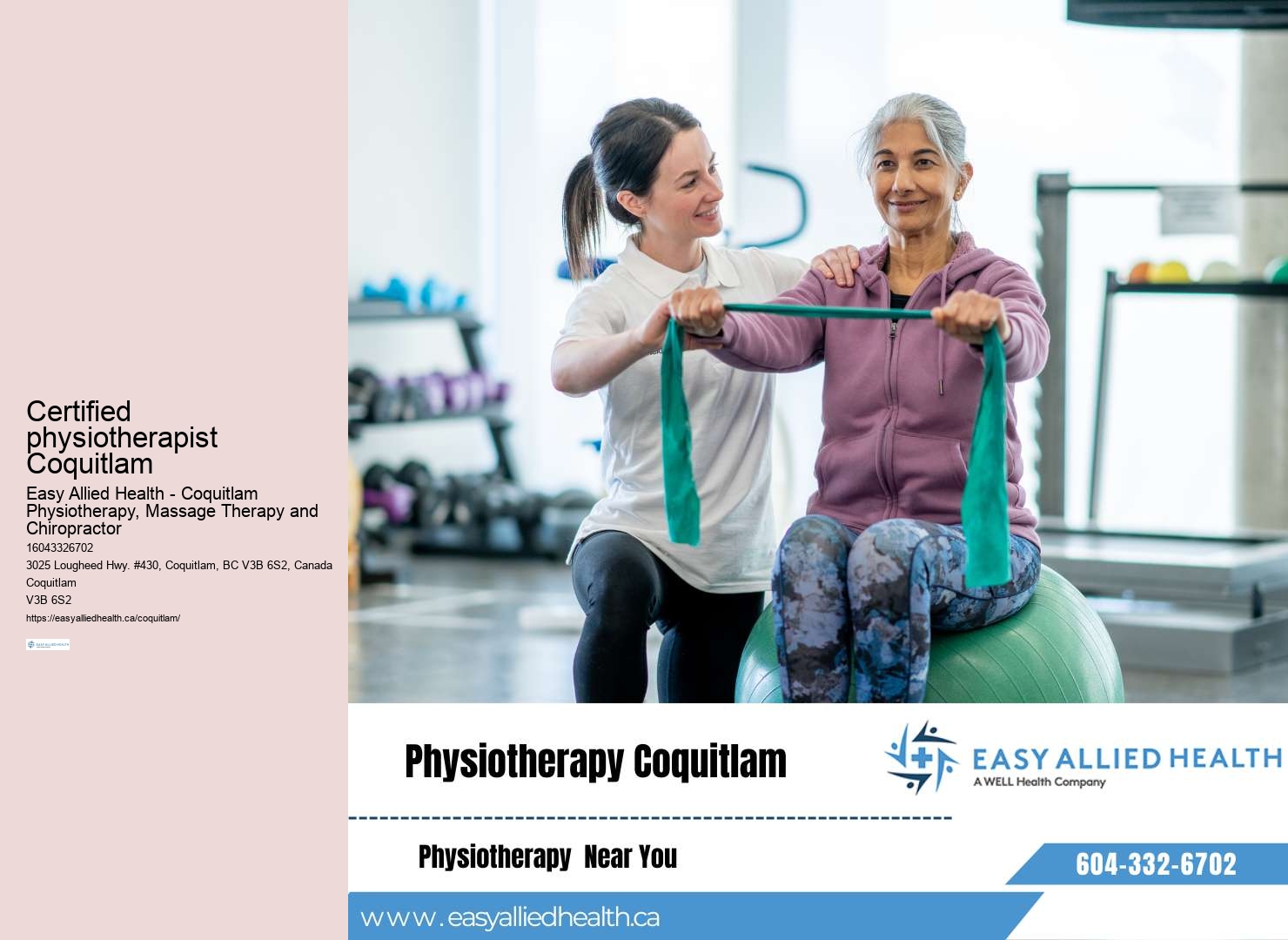 Coquitlam physiotherapy for postural correction exercises