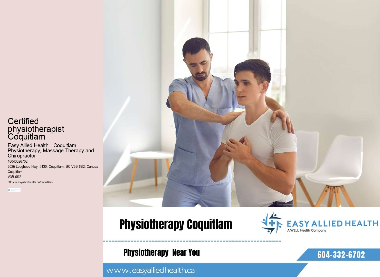 Pediatric physiotherapy services Coquitlam