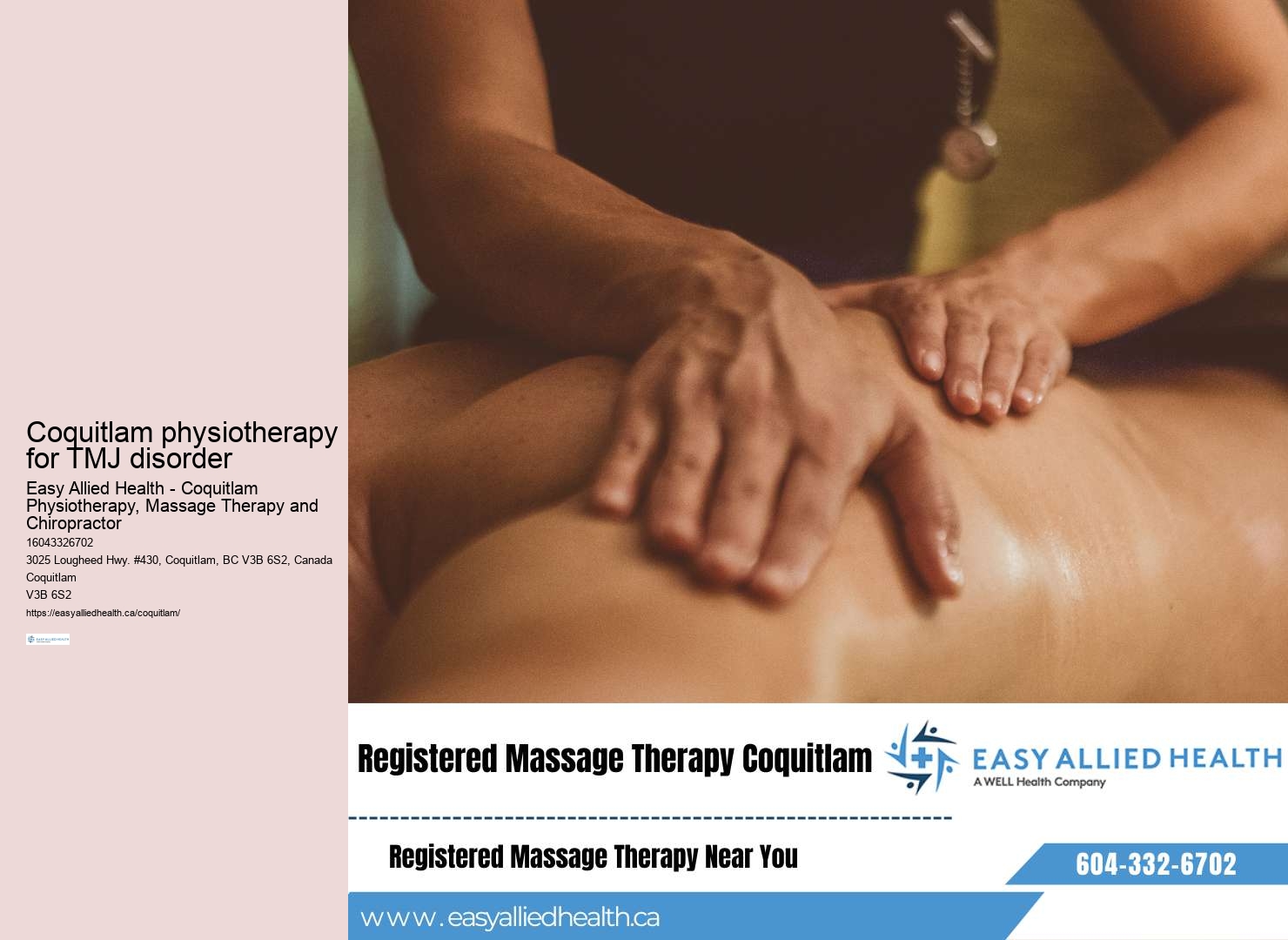 Comprehensive physio assessment Coquitlam