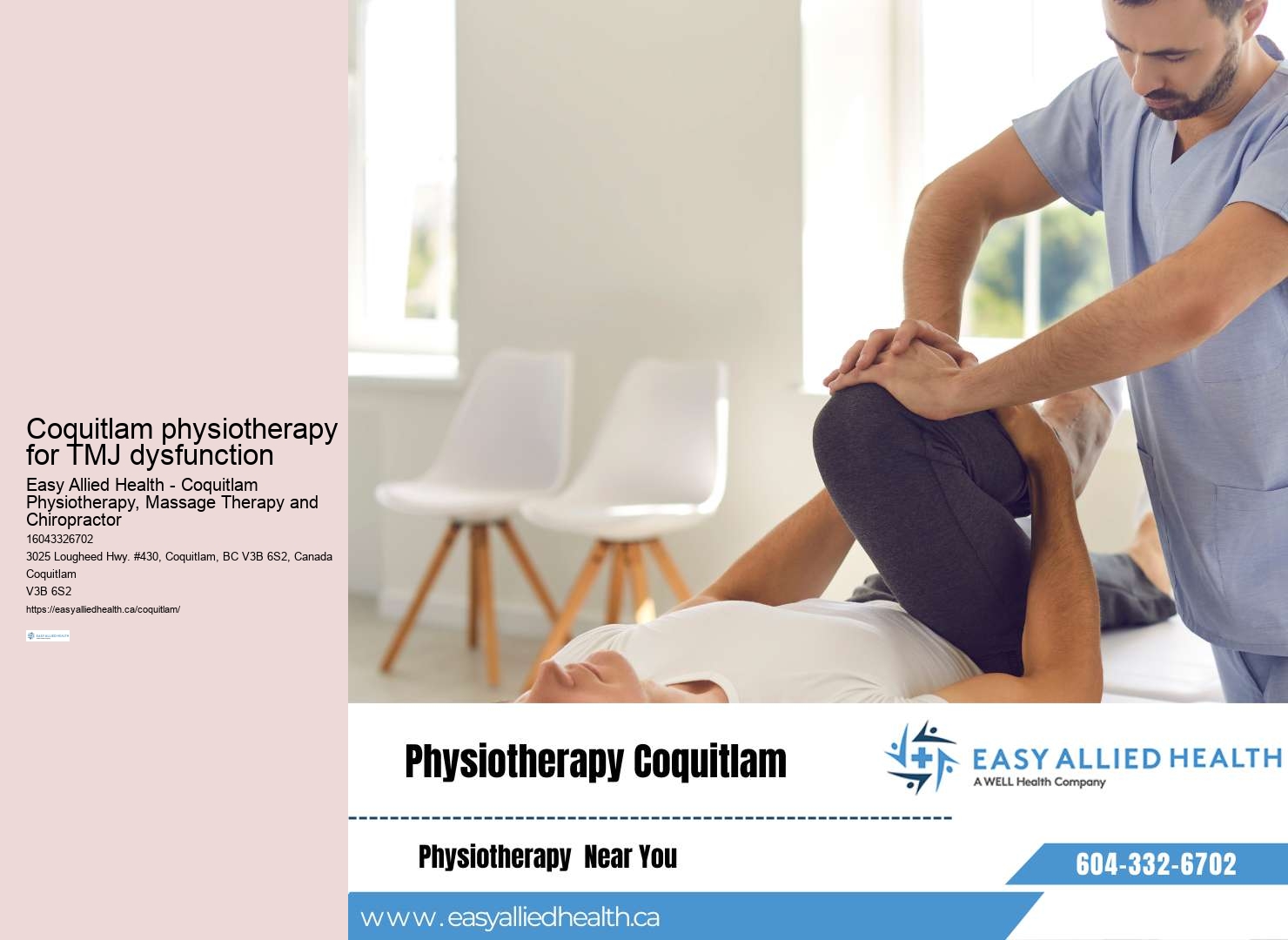 Professional injury rehab Coquitlam