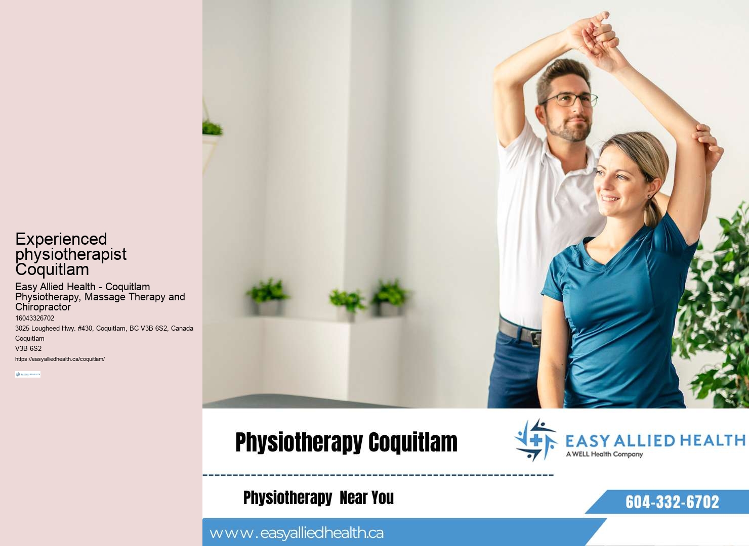 Tailored rehabilitation approaches Coquitlam
