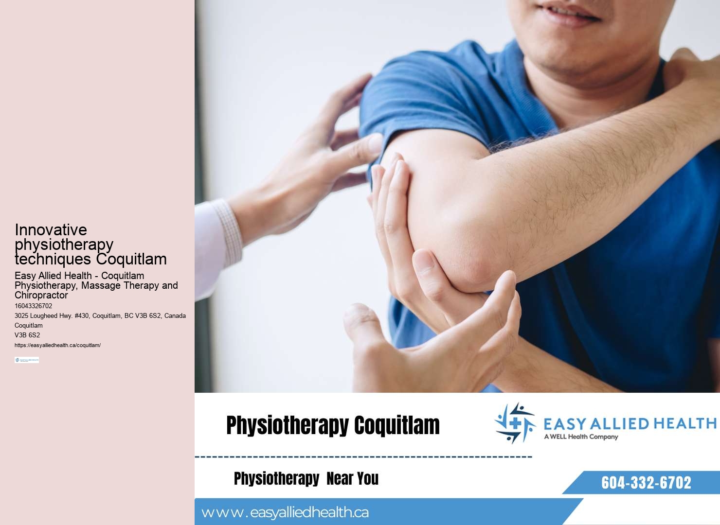 Coquitlam physiotherapy for complementary medicine