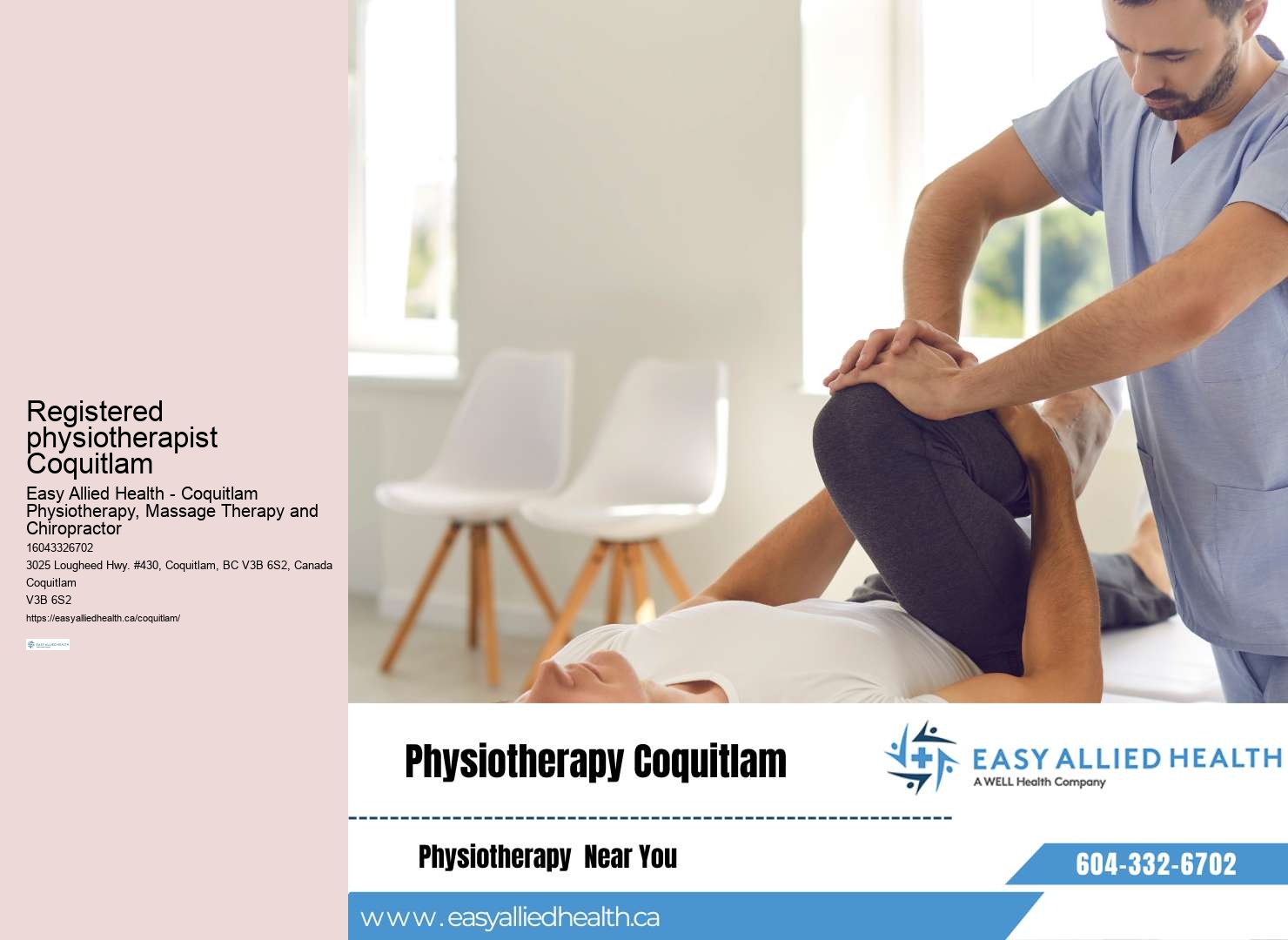 Coquitlam physiotherapy rehabilitation
