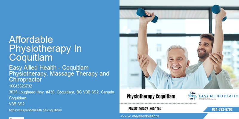 Leading Physiotherapy Practice Affordable Physiotherapy In Coquitlam