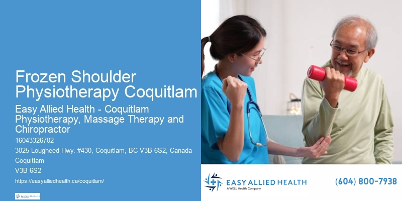 Chronic Pain Physiotherapy Frozen Shoulder Physiotherapy Coquitlam