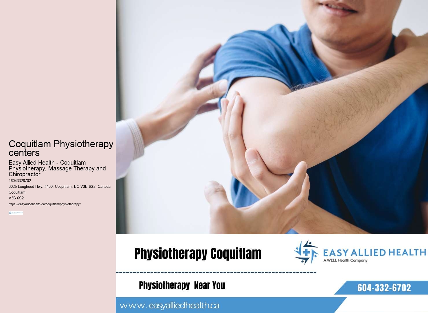 Coquitlam physiotherapy for frozen shoulder