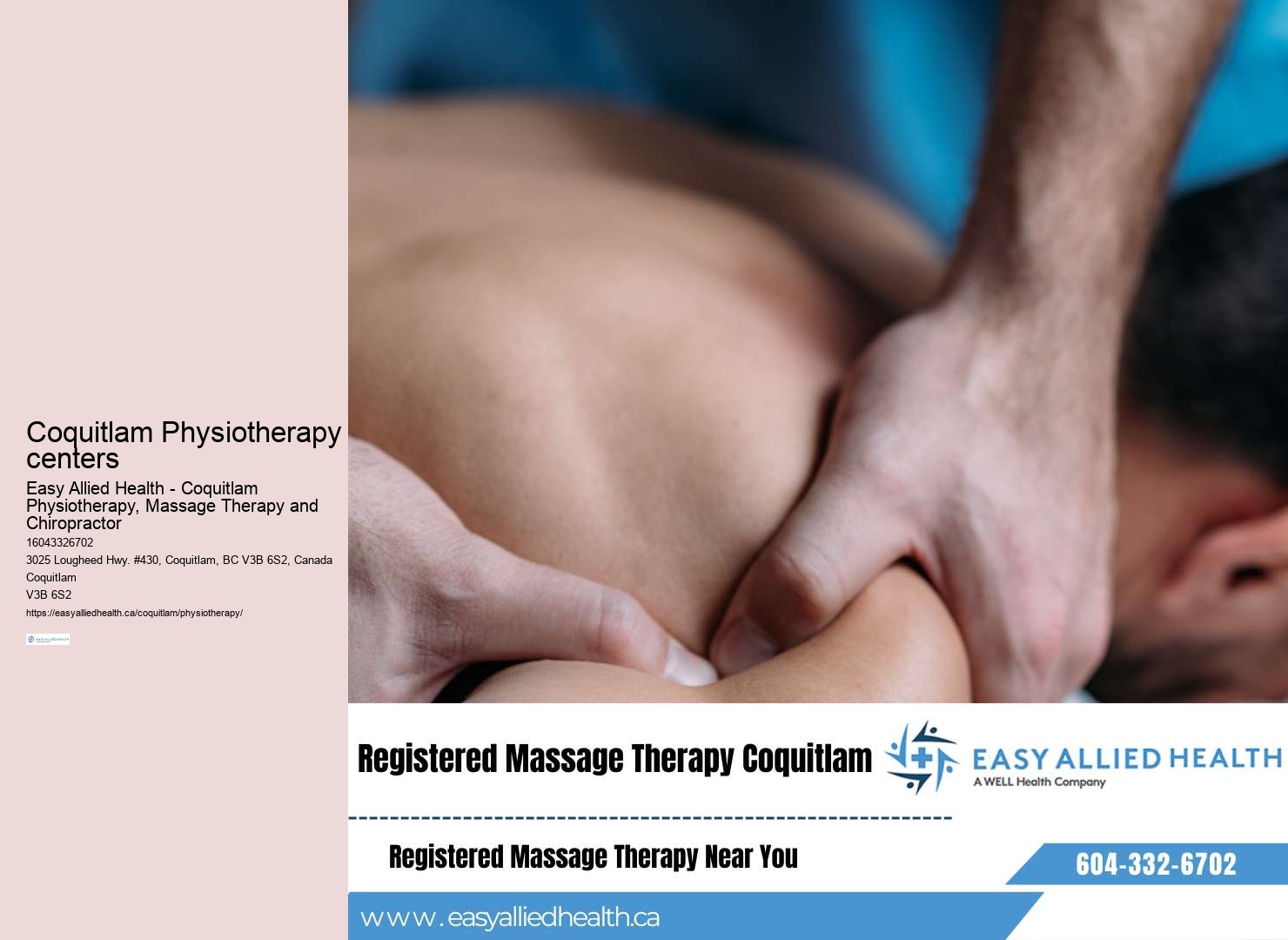 Back pain physiotherapy Coquitlam