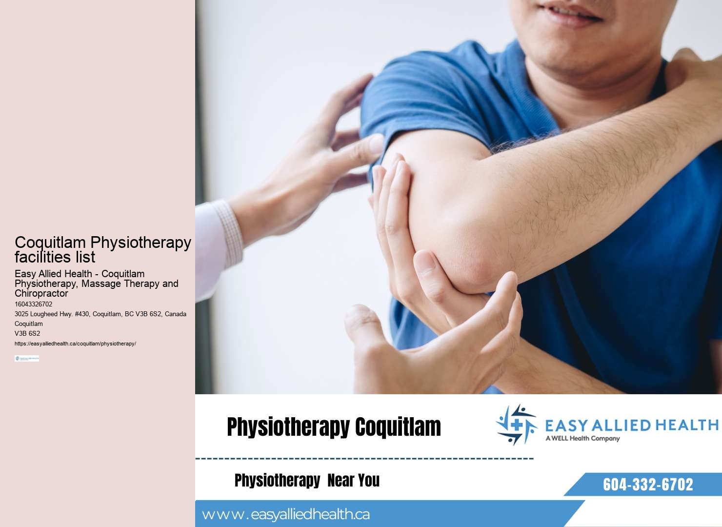 Coquitlam physiotherapy specialists