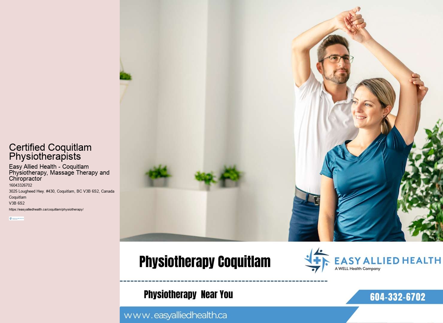 Tailored sports injury rehab Coquitlam BC