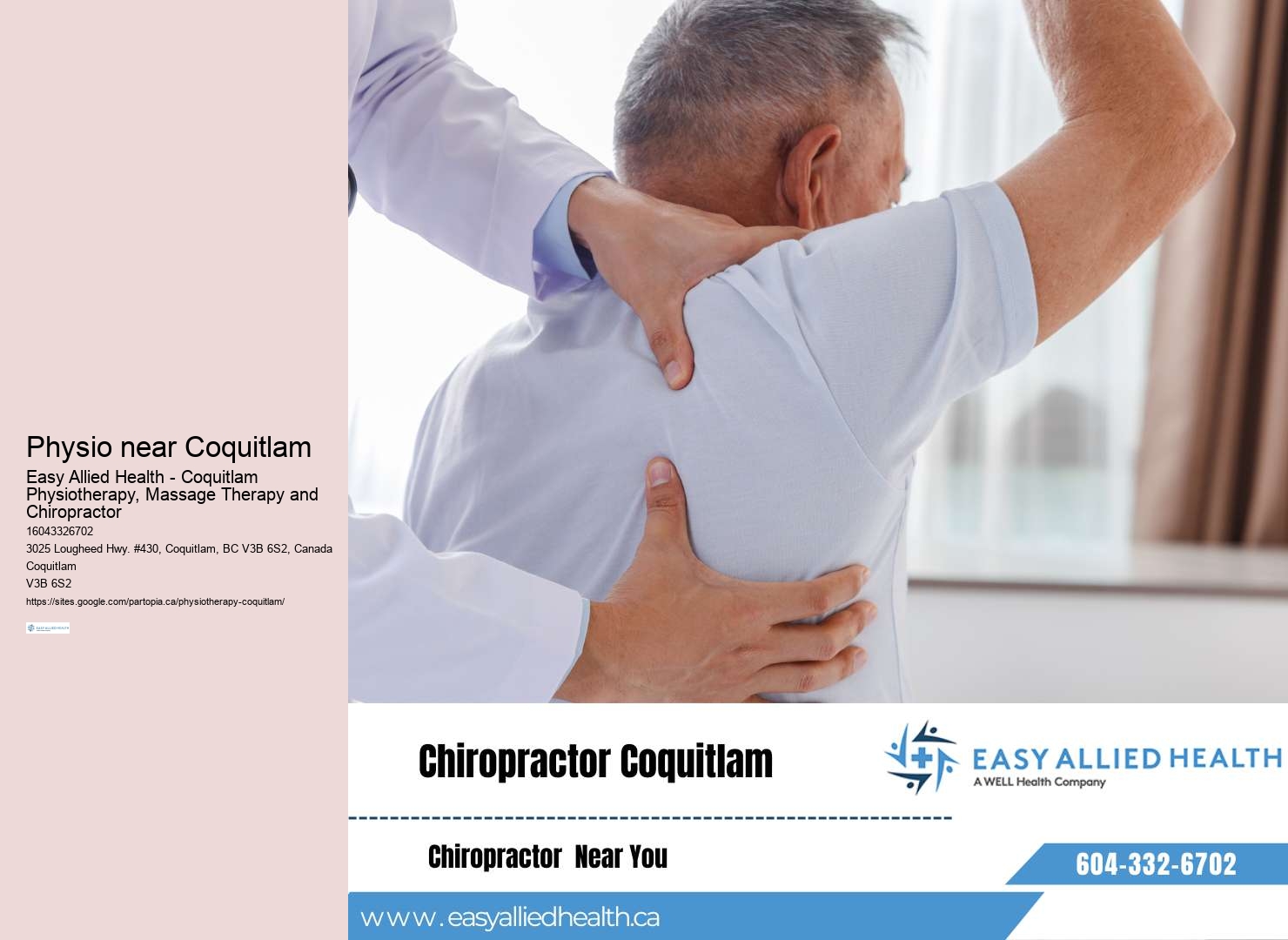 Comprehensive physiotherapy solutions Coquitlam