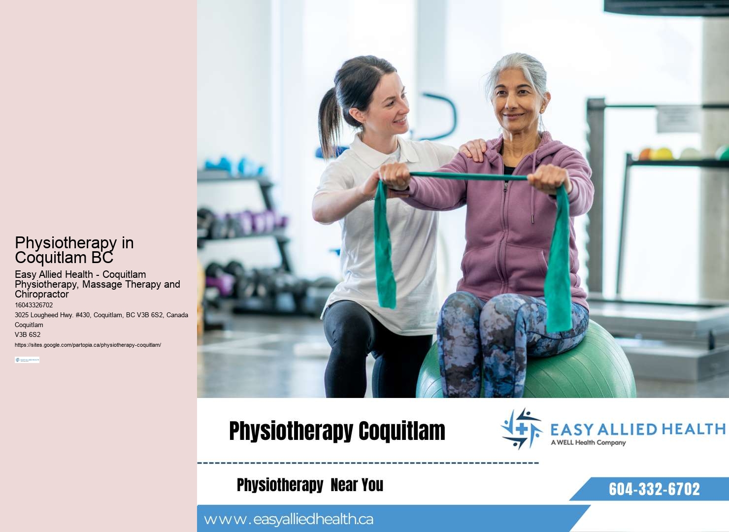 Coquitlam Physiotherapy for workplace injuries