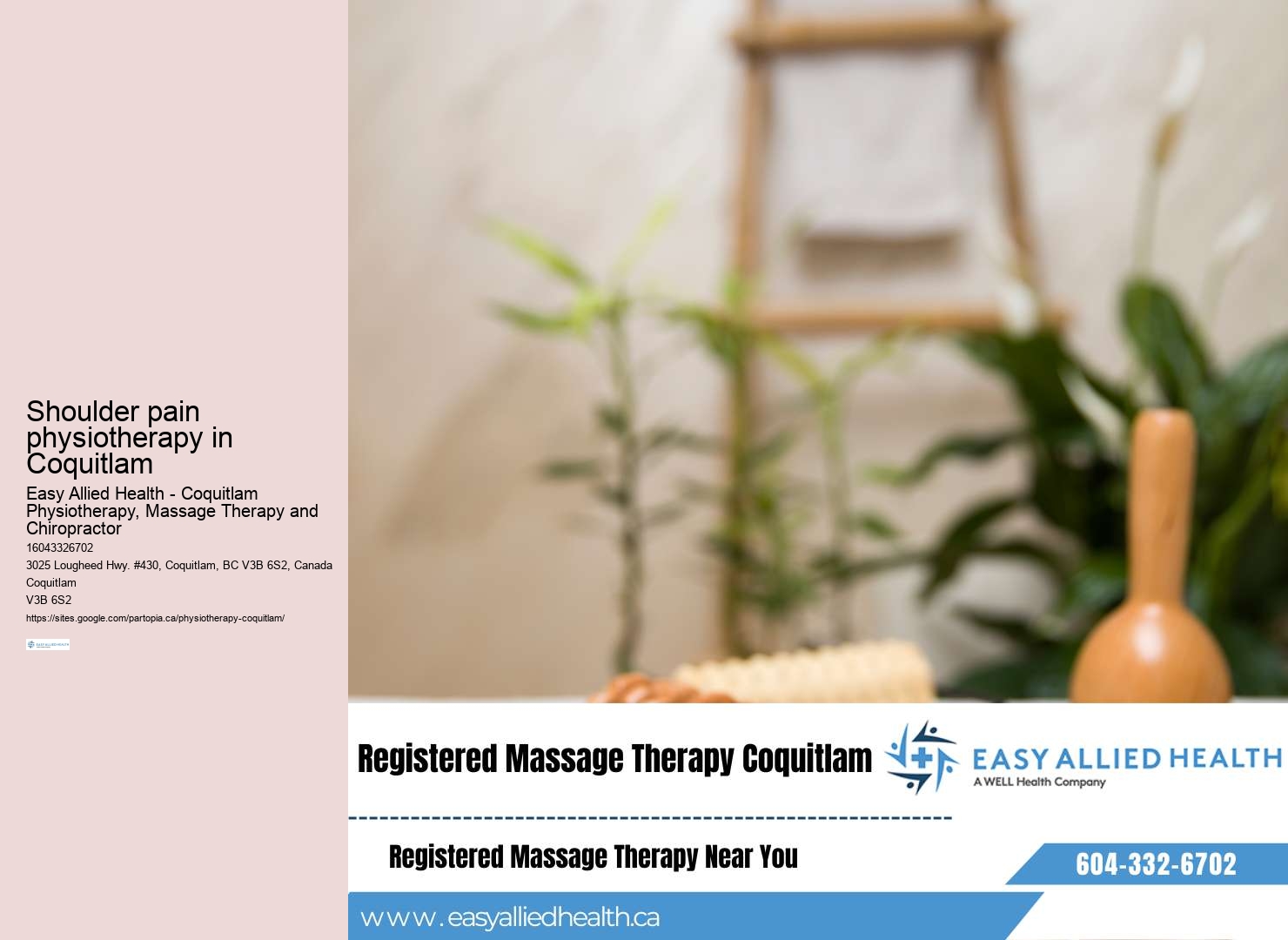 Personalized rehabilitation approach Coquitlam BC
