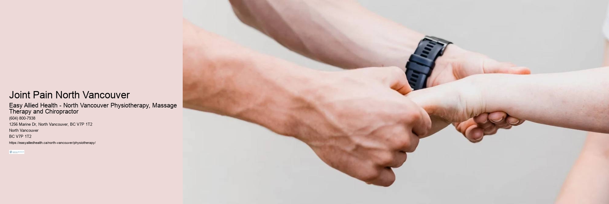 Joint Pain North Vancouver