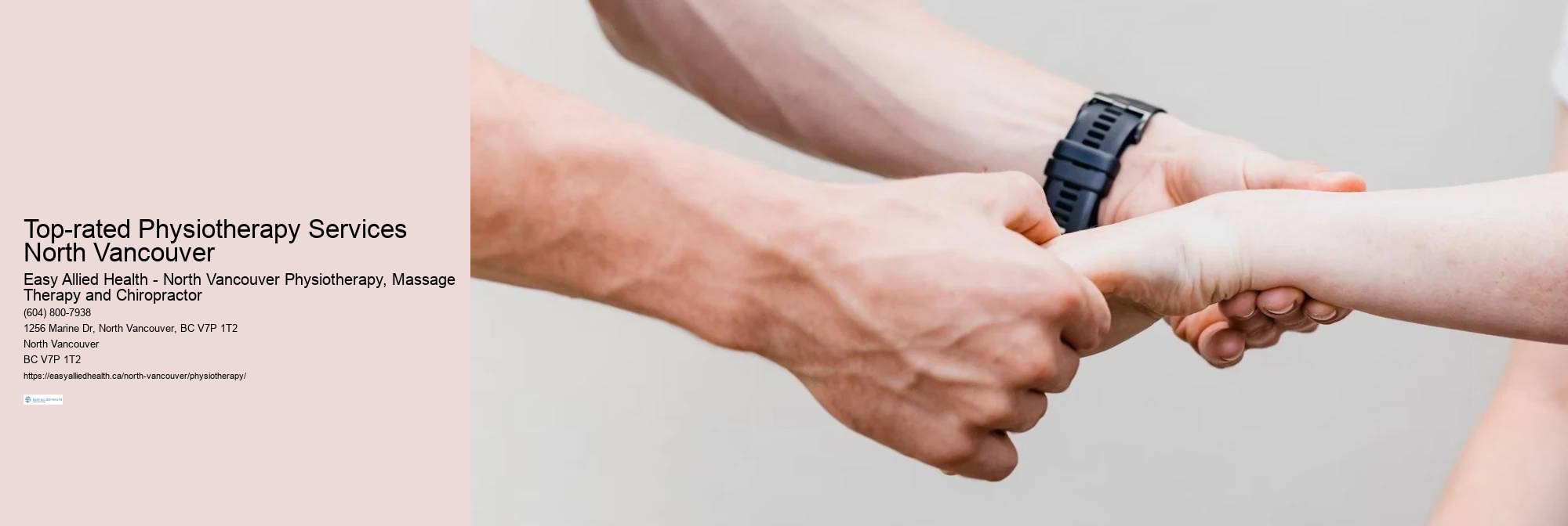 Top-rated Physiotherapy Services North Vancouver