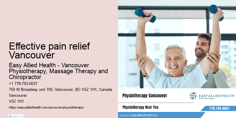 Expert post-surgery physiotherapy Effective pain relief Vancouver