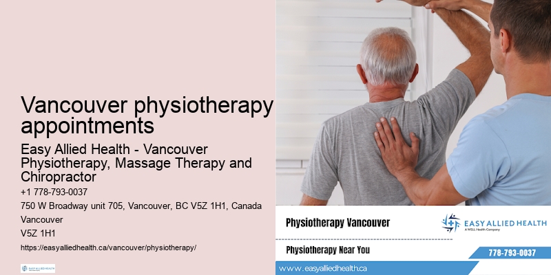 Professional physiotherapy services Vancouver physiotherapy appointments