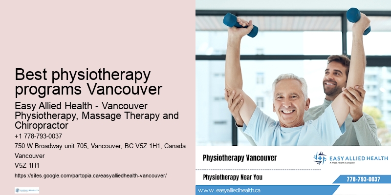Personalized physiotherapy plans in Best physiotherapy programs Vancouver