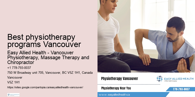 Personalized physiotherapy treatments in Best physiotherapy programs Vancouver