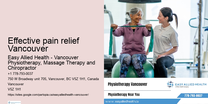 Effective pain relief Vancouver physiotherapy for sports performance