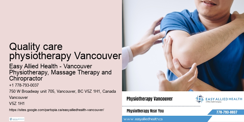 Quick physiotherapy booking Quality care physiotherapy Vancouver
