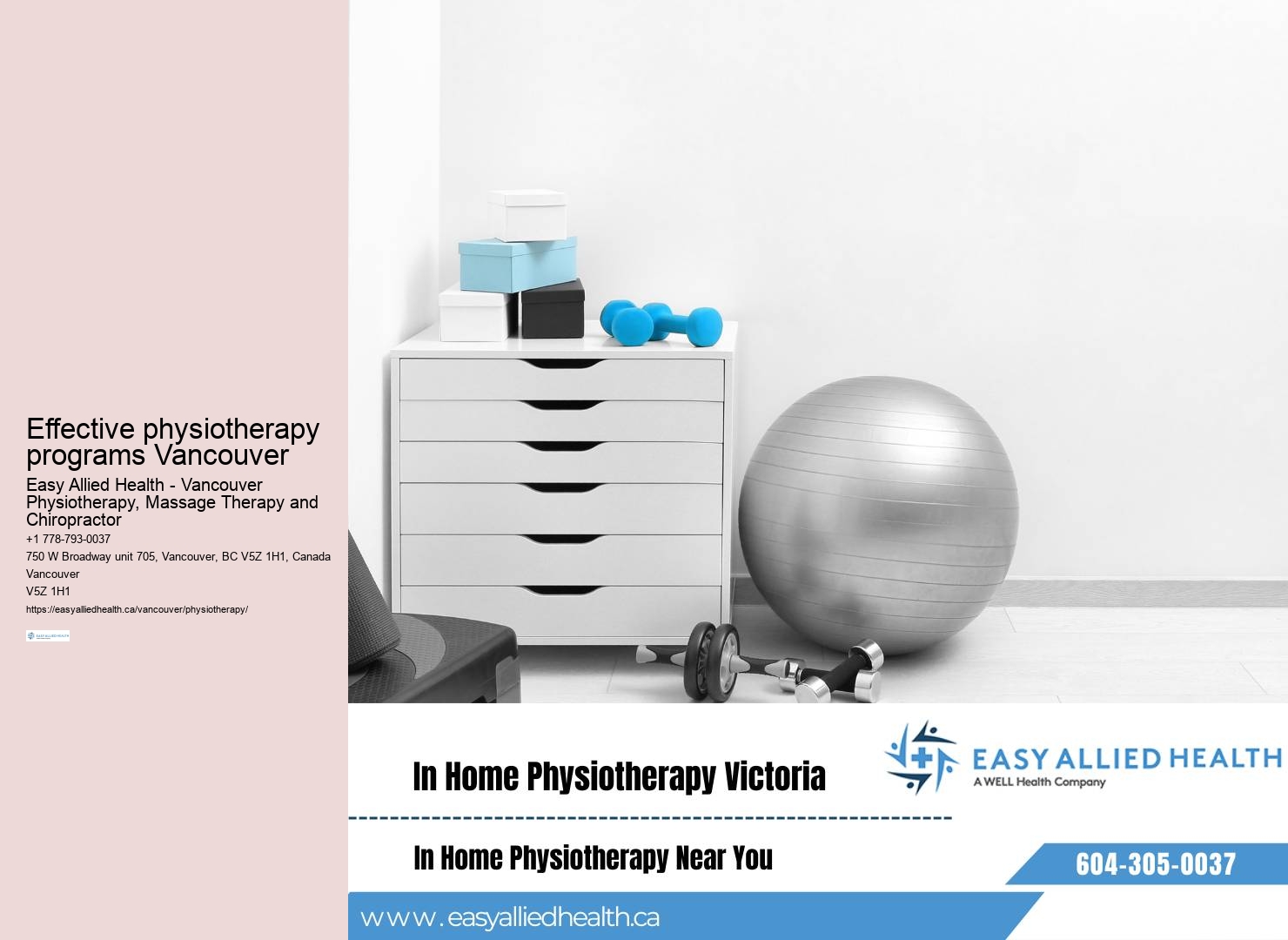 Premier physiotherapy facility Vancouver