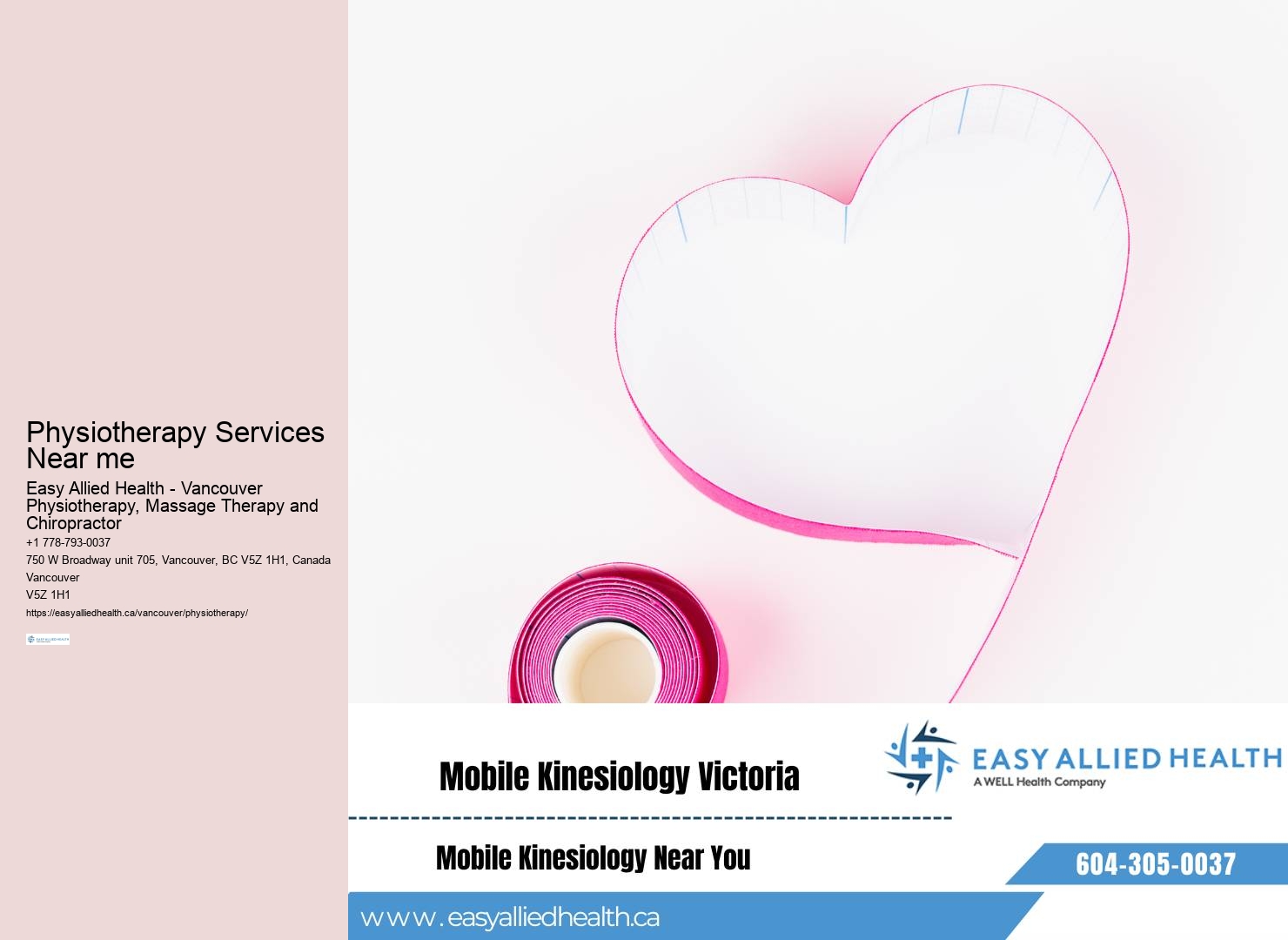 Dedicated physiotherapy team Vancouver