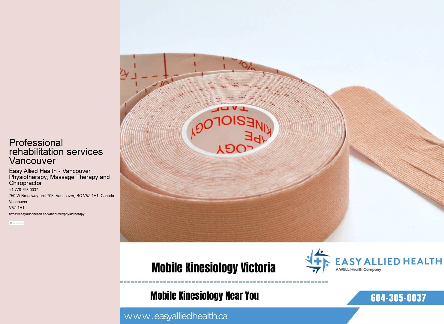 Vancouver physiotherapy assessment