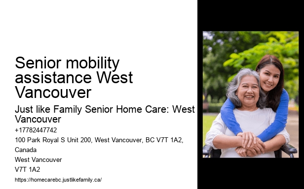 Senior living assistance Senior mobility assistance West Vancouver