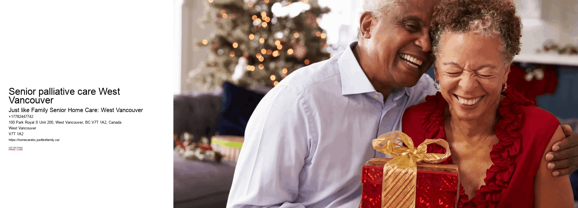 Comprehensive senior home care Senior palliative care West Vancouver