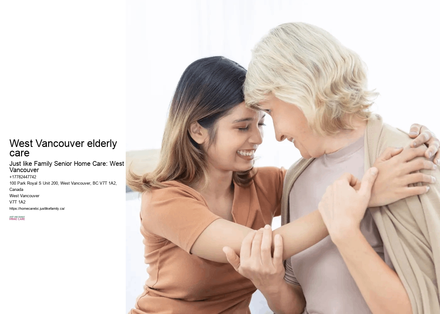 Assisted living home care West Vancouver elderly care