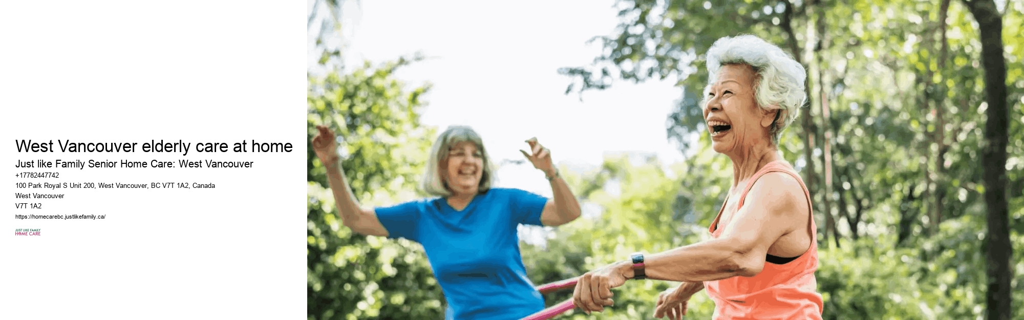 Aging in place services West Vancouver elderly care at home