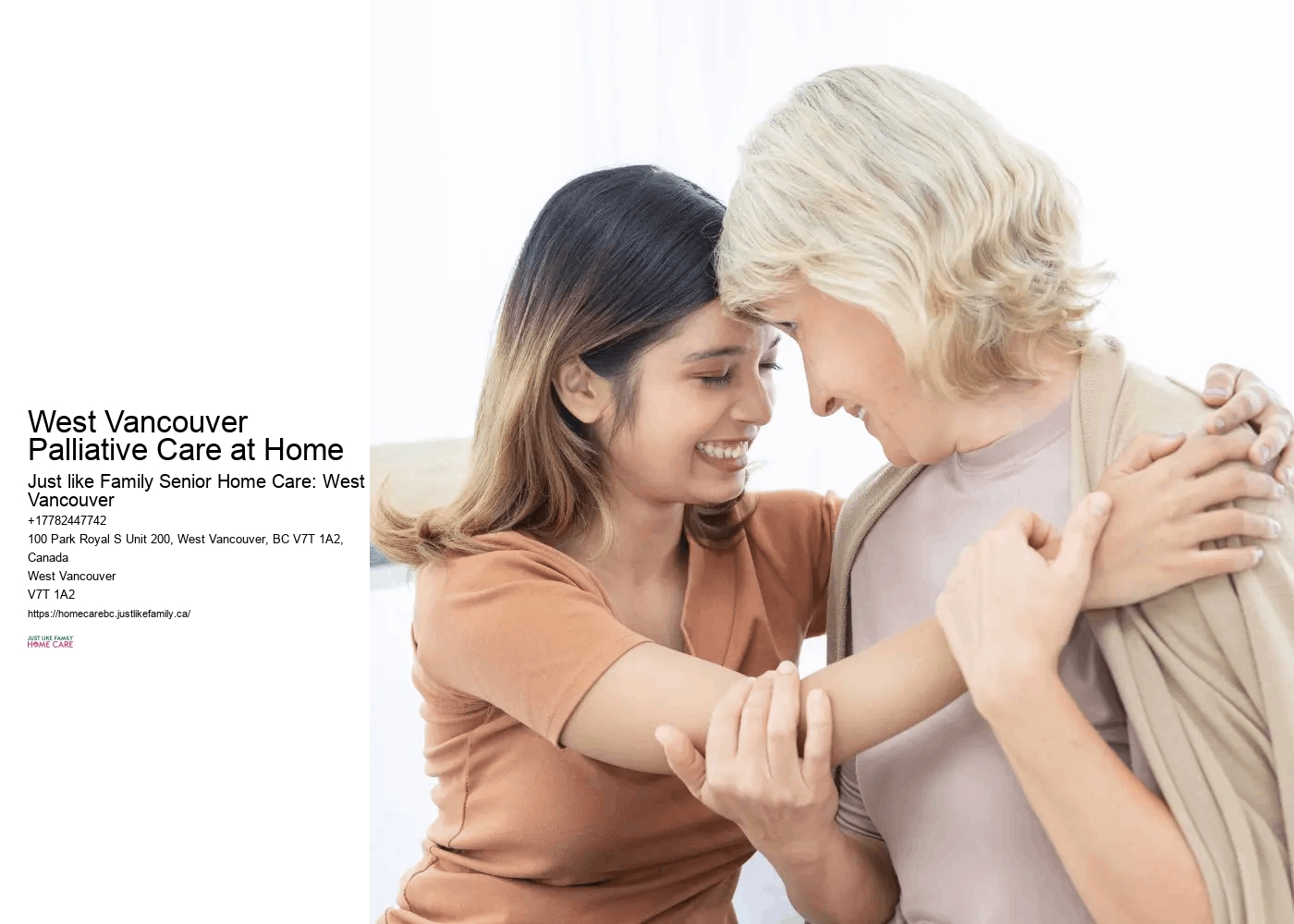 West Vancouver Palliative Care at Home senior in-home services