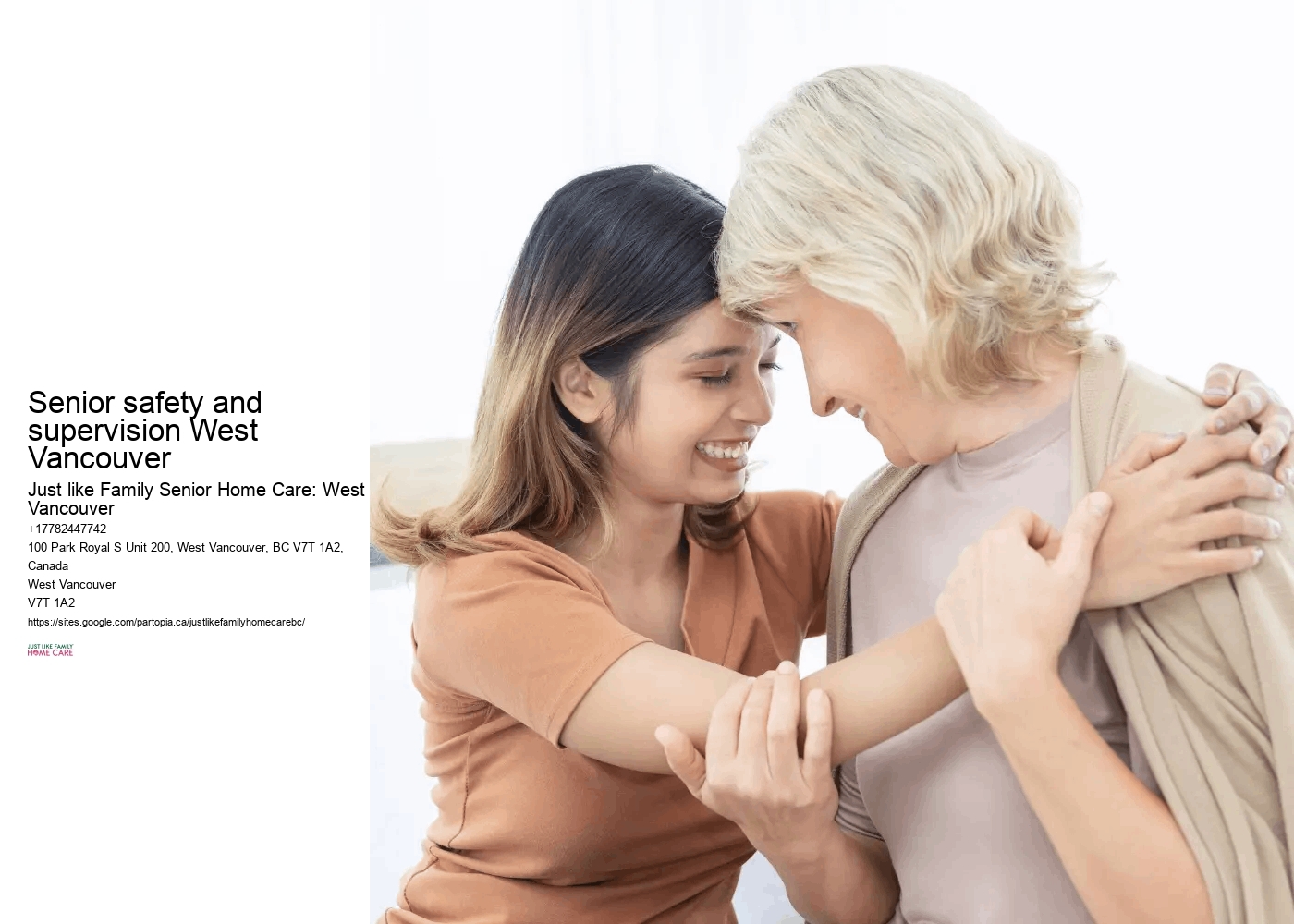 Top-rated home care services Senior safety and supervision West Vancouver