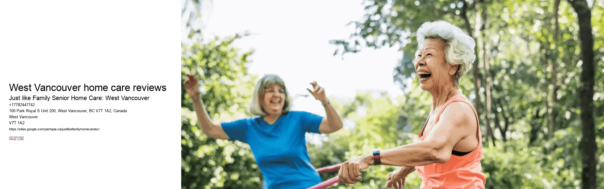Dementia care specialists West Vancouver home care reviews