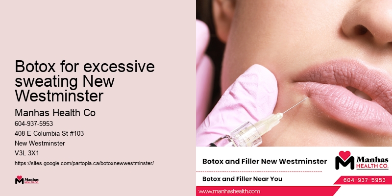 Botox for excessive sweating New Westminster