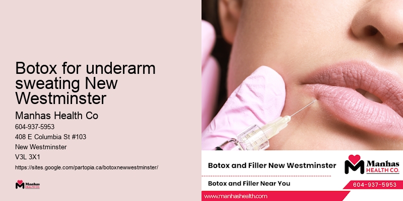 Botox for underarm sweating New Westminster