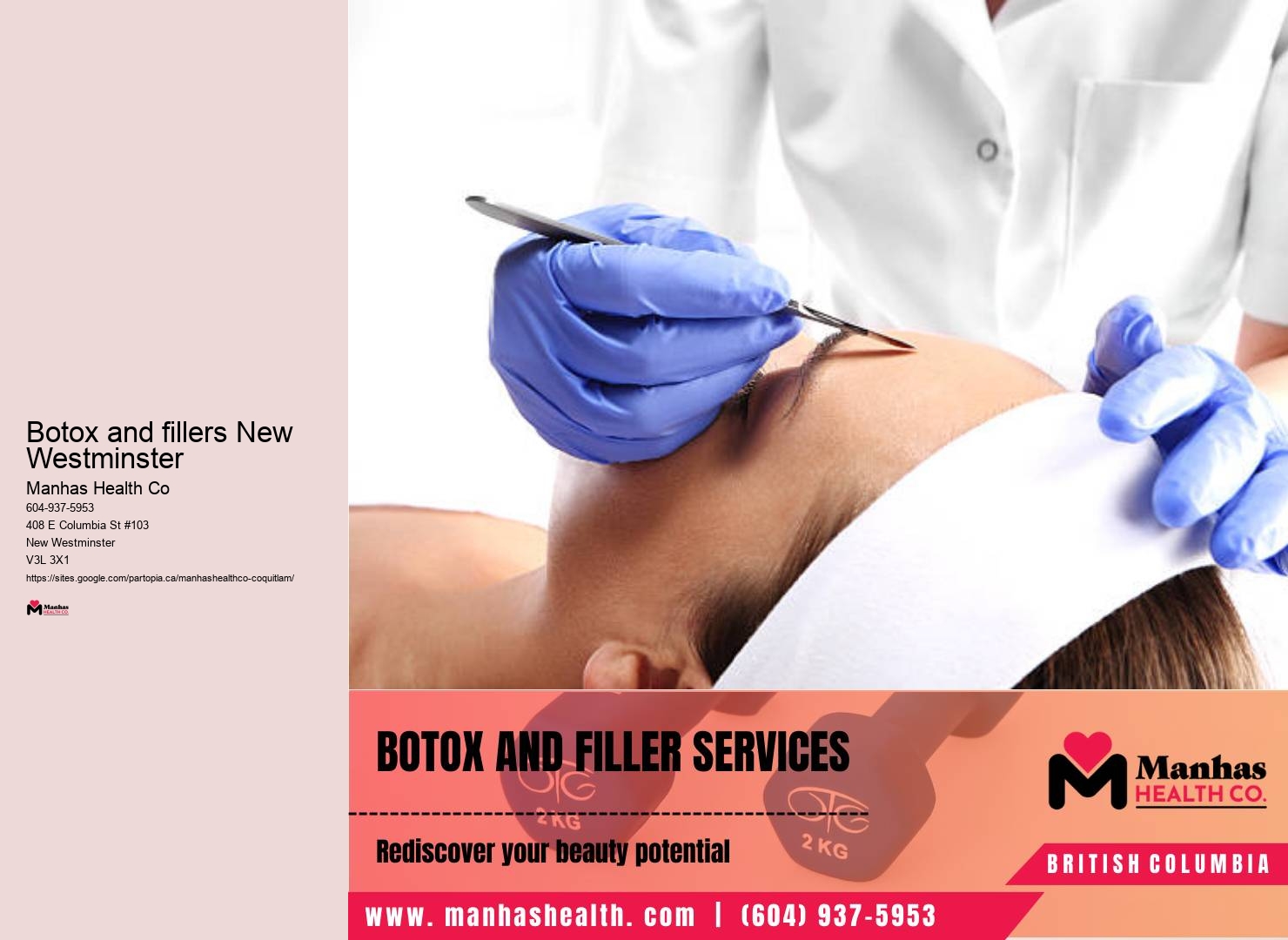 Facial aesthetic care New Westminster